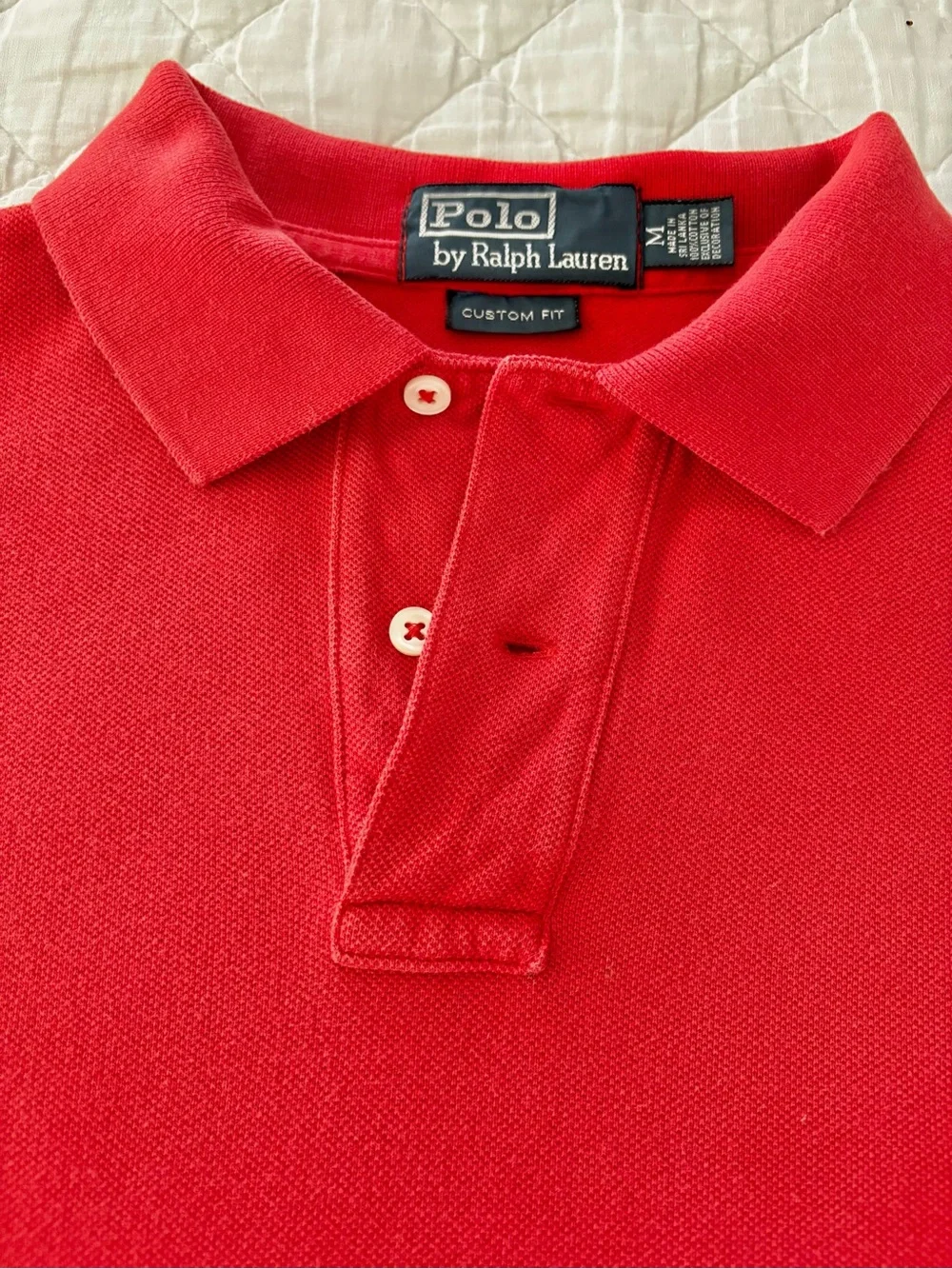 Ralph Lauren Red Polo with Navy Pony